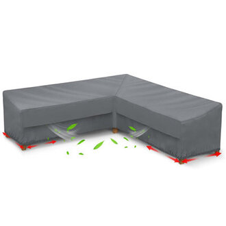 Waterproof Heavy Duty Patio V-Shaped Sectional Sofa Cover