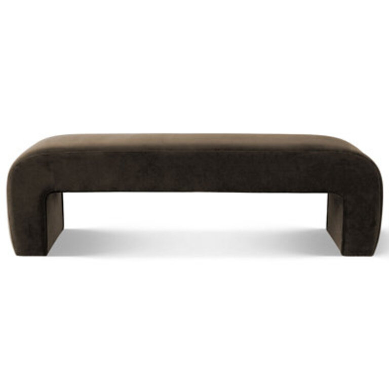 Floranda 60 Fully Velvet Upholstered Waterfall Entryway Bedroom Bench