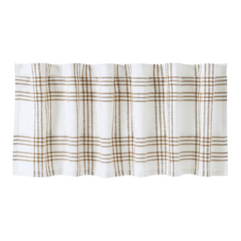 Martinek Cotton Plaid Tailored Window Valance