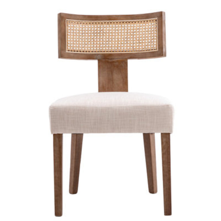 Farhat Mid Century Modern Rattan Dining Chairs Farmhouse Side Chairs