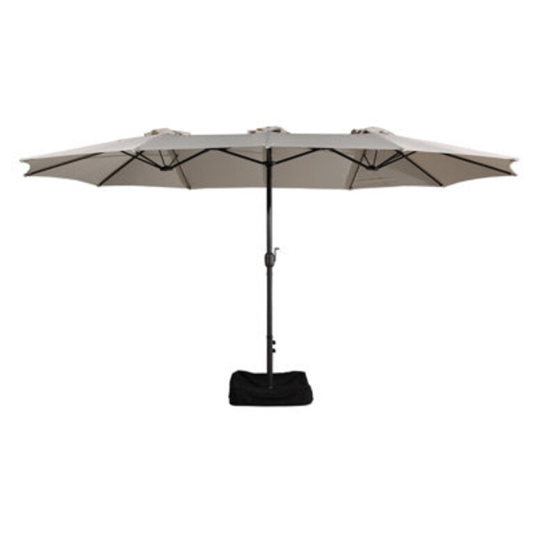 15 Ft Patio Market Umbrella with Base