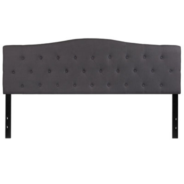 Ciriaca Arched Button Tufted Upholstered Headboard