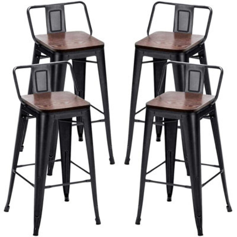 Saleh Counter Stool with Metal Frame