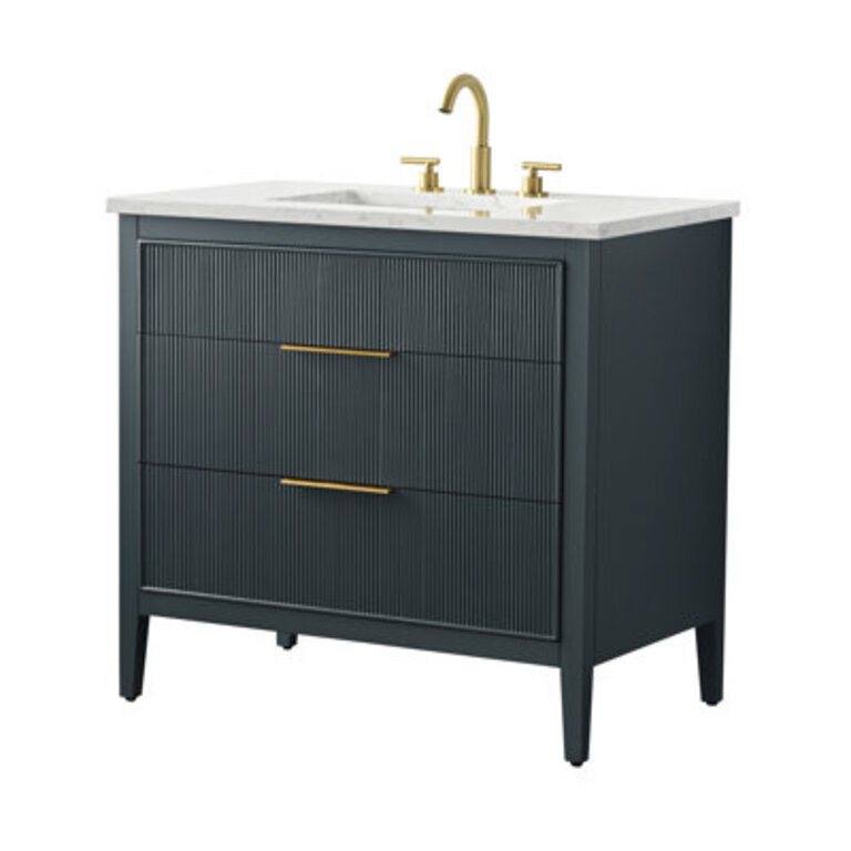 Bilroy 36 Single Bathroom Vanity with Engineered Stone Top