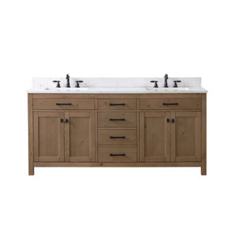 Ajiya 72 Double Bathroom Vanity Set