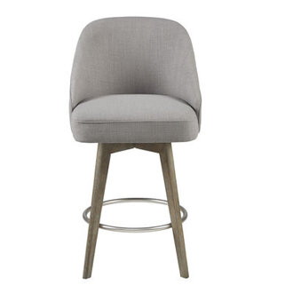 Pearce Upholstered 360 Swivel Counter  Bar Stool