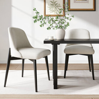 Ladaker Dining Chairs Kitchen Chairs with Wood Legs