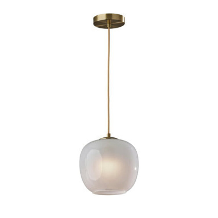 Hazelhurst 1 - Light Antique Brass Sphere Pendant