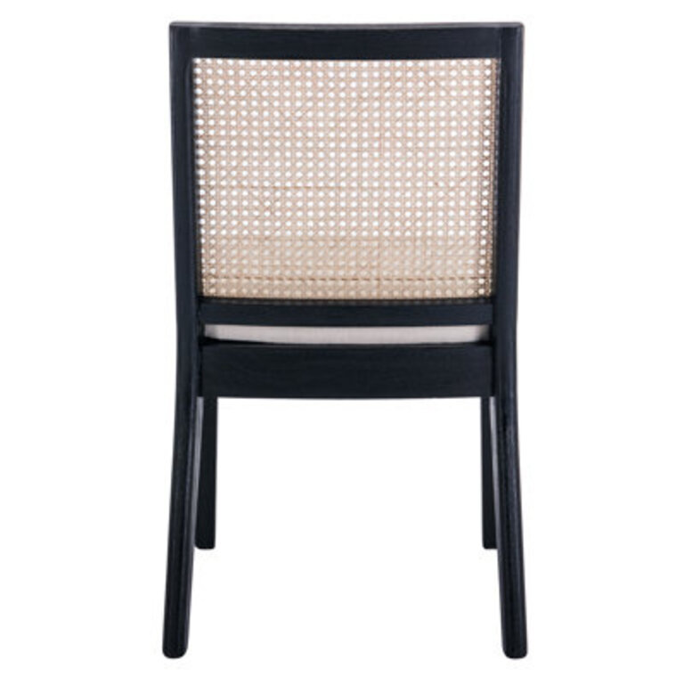 Arnkell Side Chair Dining Chairs Modern Solid Wood Dining Chair with Rattan Backrest