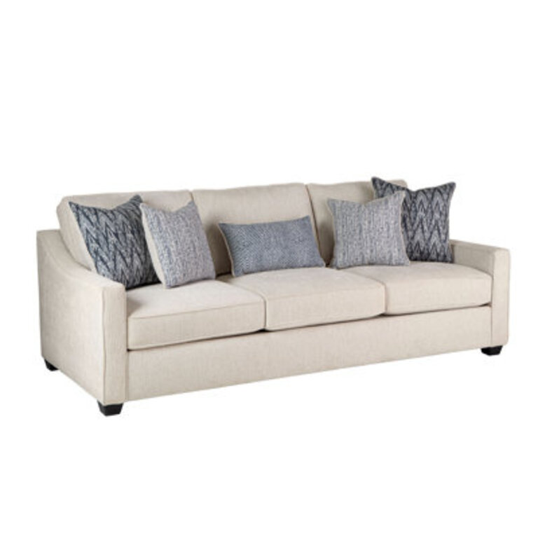 Cherisse 96 Tuxedo Arm Sofa with Reversible Cushions