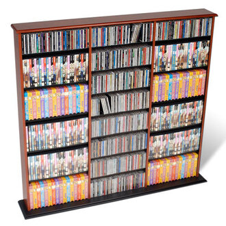 Cataleya Triple Width Multimedia Wall Mounted Storage Rack