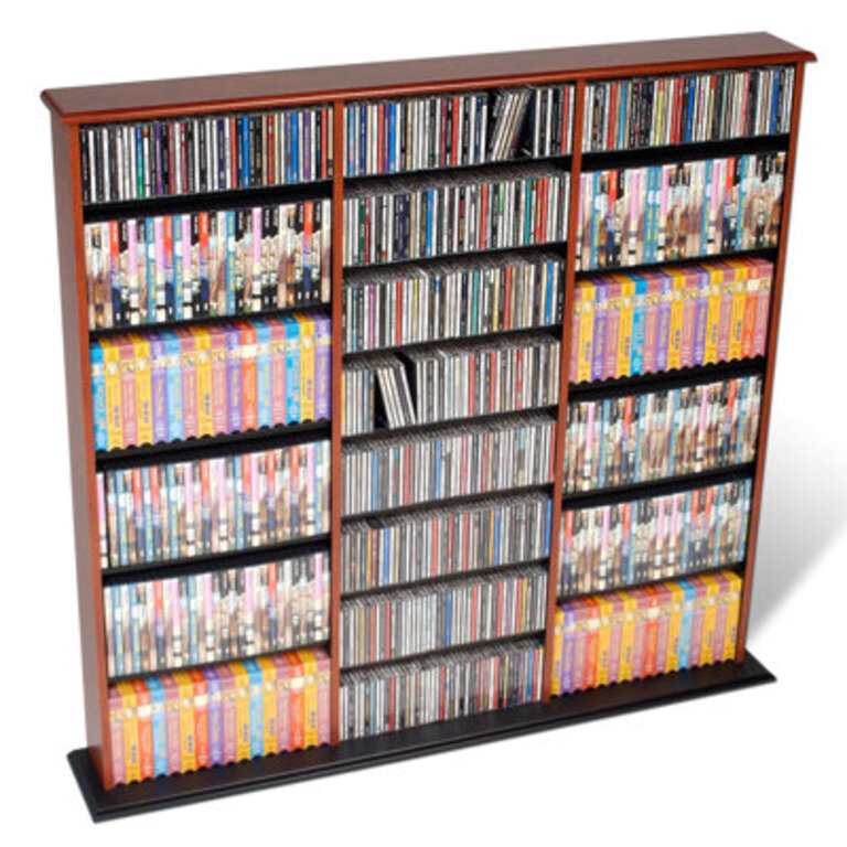 Cataleya Triple Width Multimedia Wall Mounted Storage Rack