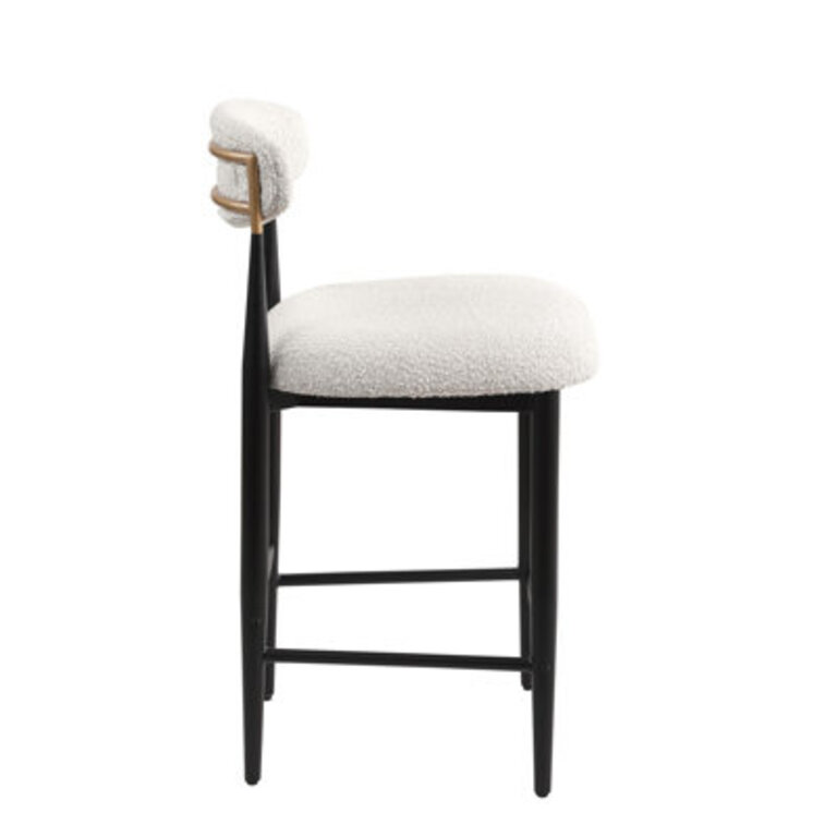 Ackley Amerson Upholstered 258 Counter Stool with Metal Frame Set of 2