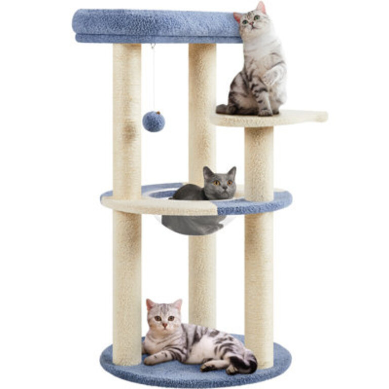 Gillispie Cat Tree with Clear Bowl