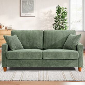 2-seater corduroy sofa