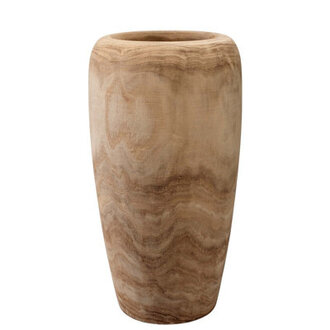 Brown 17 Wood Table Vase