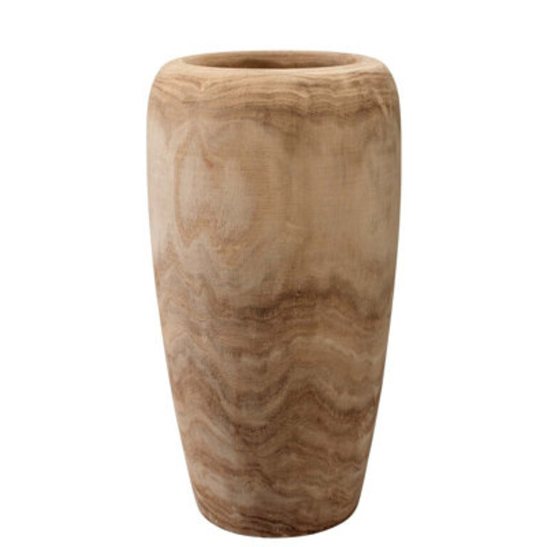 Brown 17 Wood Table Vase