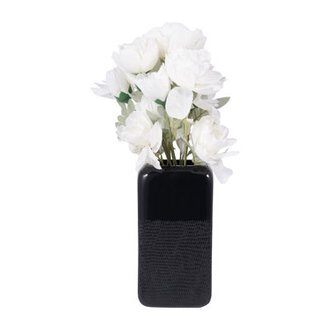 Modern Rounded Flower Vase for Home Decor - Decorative Table Vase for Living Room or Entryway Accent