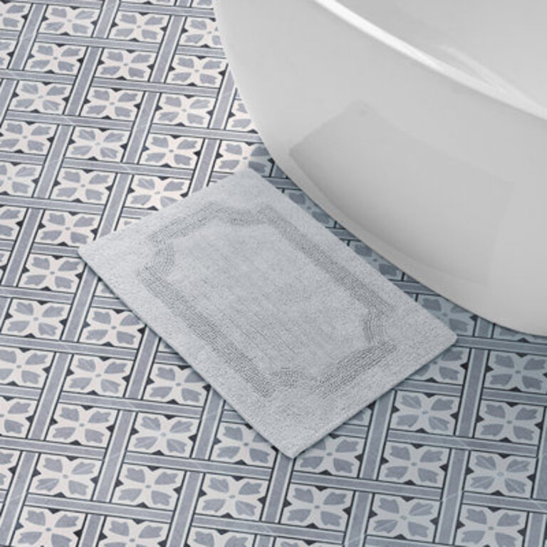Laura Ashley Reversible Cotton Bath Rug