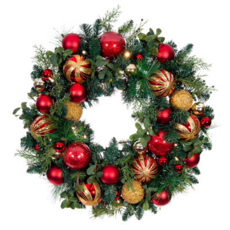 30 in Lighted Christmas Wreath - Christmas Classic