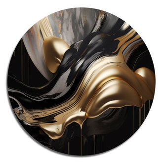 Captivating Marble II - Abstract Wall Decor on Metal