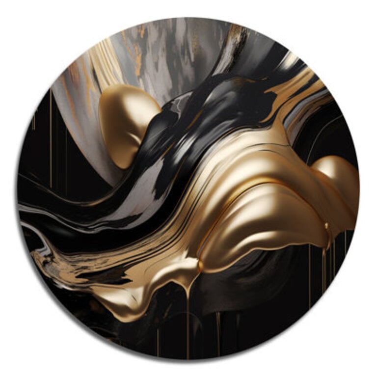 Captivating Marble II - Abstract Wall Decor on Metal