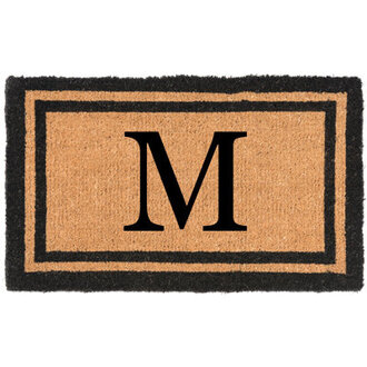 Sanka Your Own Monogrammed Welcome 36 in x 22 in Outdoor Door Mat