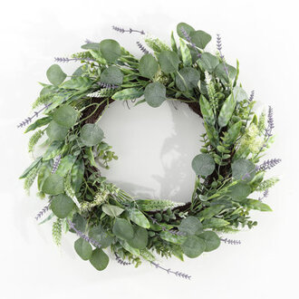 Eucalyptus and Fennel 22 PVC Wreath