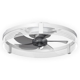 Kordae Indoor Bedroom Flush Mount Ceiling Fan with Light