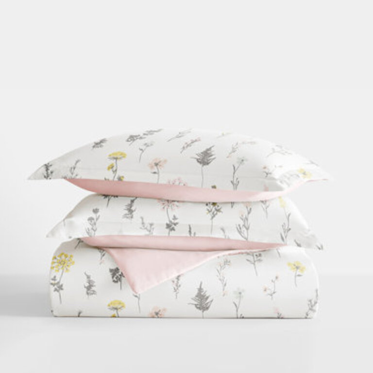 Ultra Soft Duvet Cover Set - Reversible Wild Flower