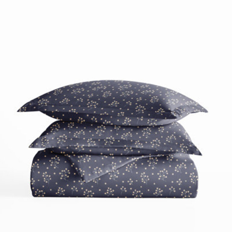 Duvet Cover Set Bensley Midnight Blossoms Pattern