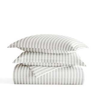 Becky Cameron Distressed Rugged Stripe Duvet Cover Set