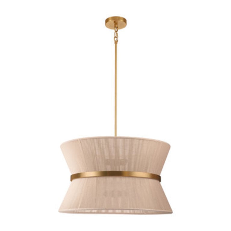 Hassler 8 - Light Bleached Natural RopePatinaed Brass Finish