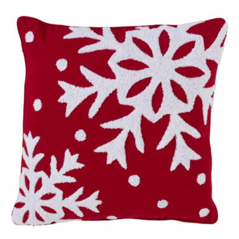Chute de Neige Collection Snowflake Throw Pillow
