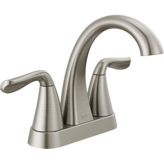 Arvo Centerset Bathroom Faucet with Drain Assembly 2-handle Bathroom Sink Faucet
