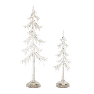 LED Acrylic Dripping Pine Tree Set of 2