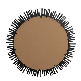 Sunburst Black Wall Mirror