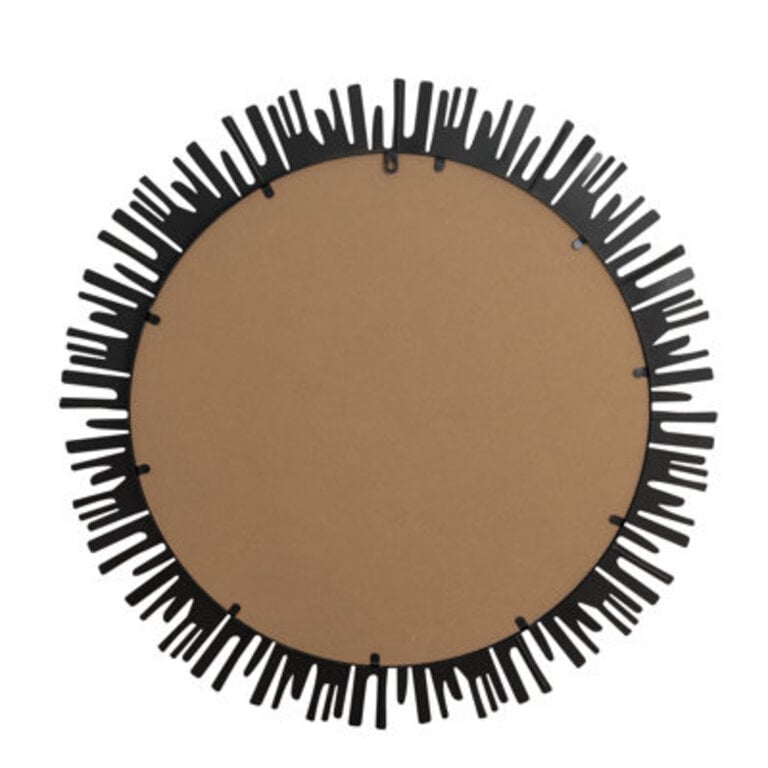 Sunburst Black Wall Mirror