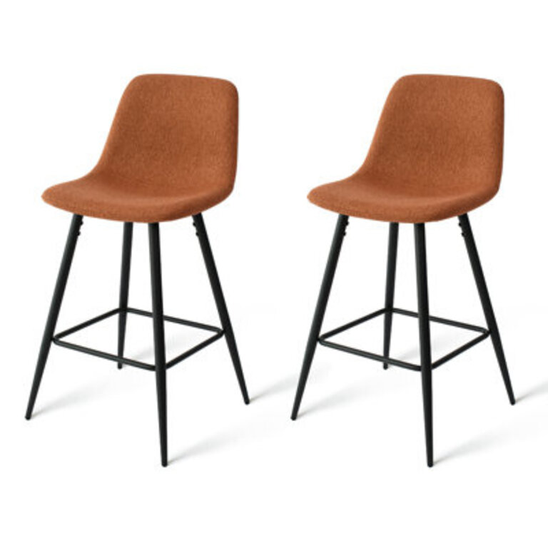Seidman 26 Upholstered Low Back Counter Stool