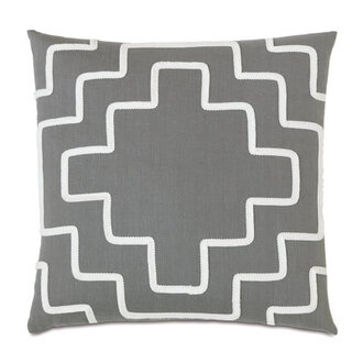 Downey Breeze Slate Throw Pillow Cover  Insert