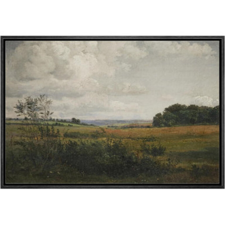 Vintage Rural Countryside Landscape Rustic Pictures Farmhouse Artwork Framed Canvas Print Wall Art