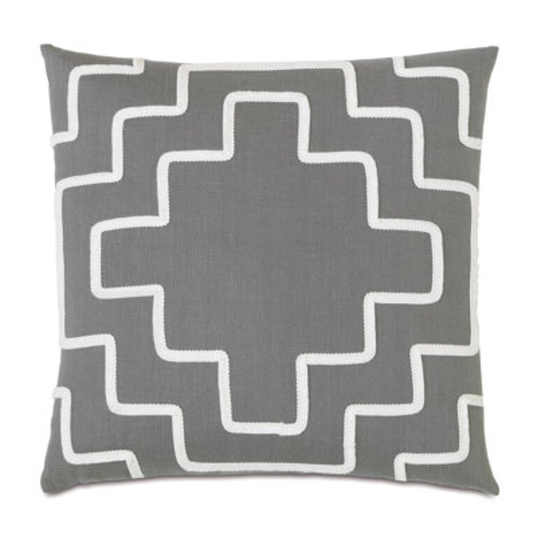 Downey Breeze Slate Throw Pillow Cover  Insert