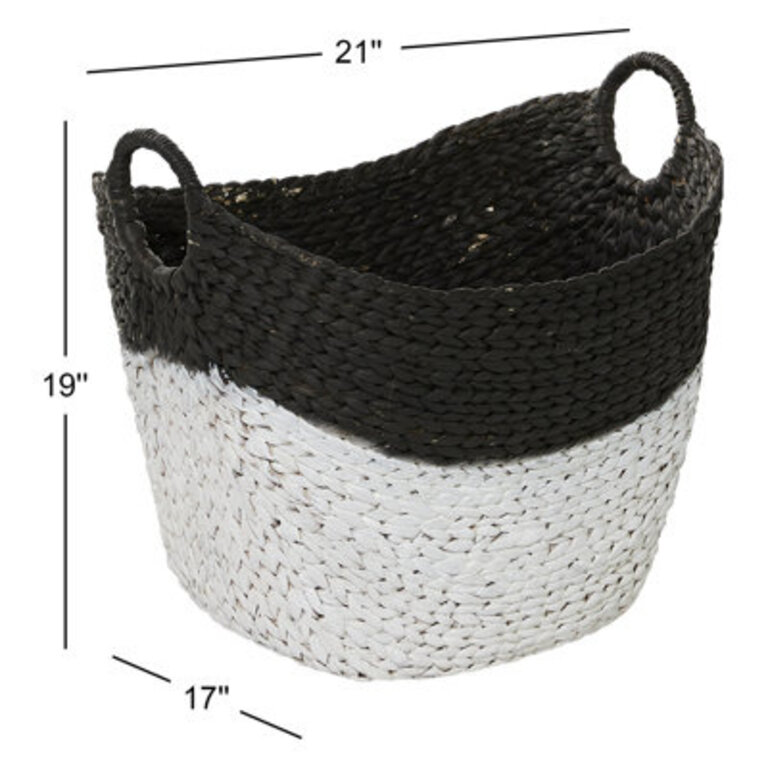 Milnor Seagrass Handmade Woven Decorative and Functional Storage Basket