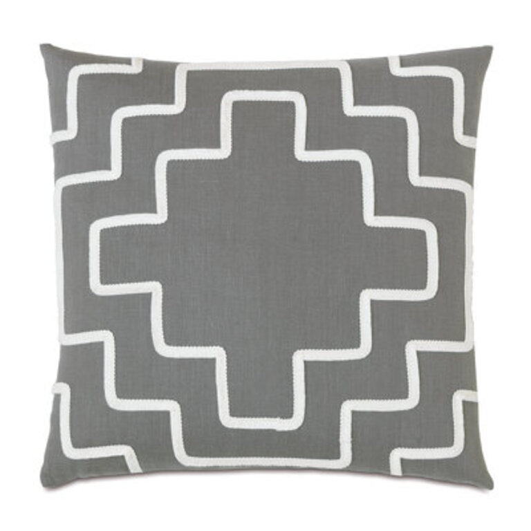 Downey Breeze Slate Throw Pillow Cover  Insert
