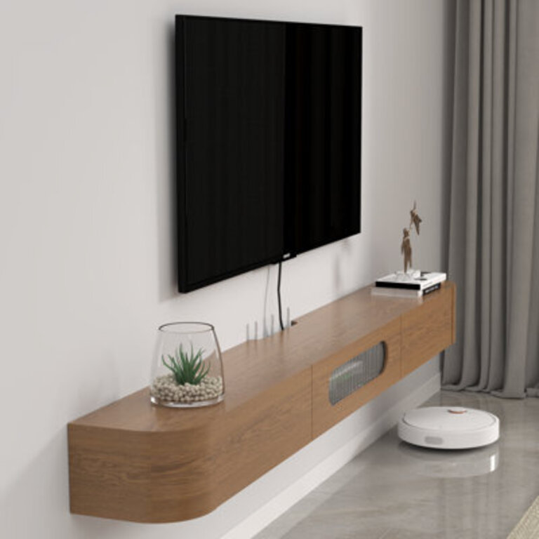 High Gloss Floating Tv Stand70 Wall Mounted Tv Shelf