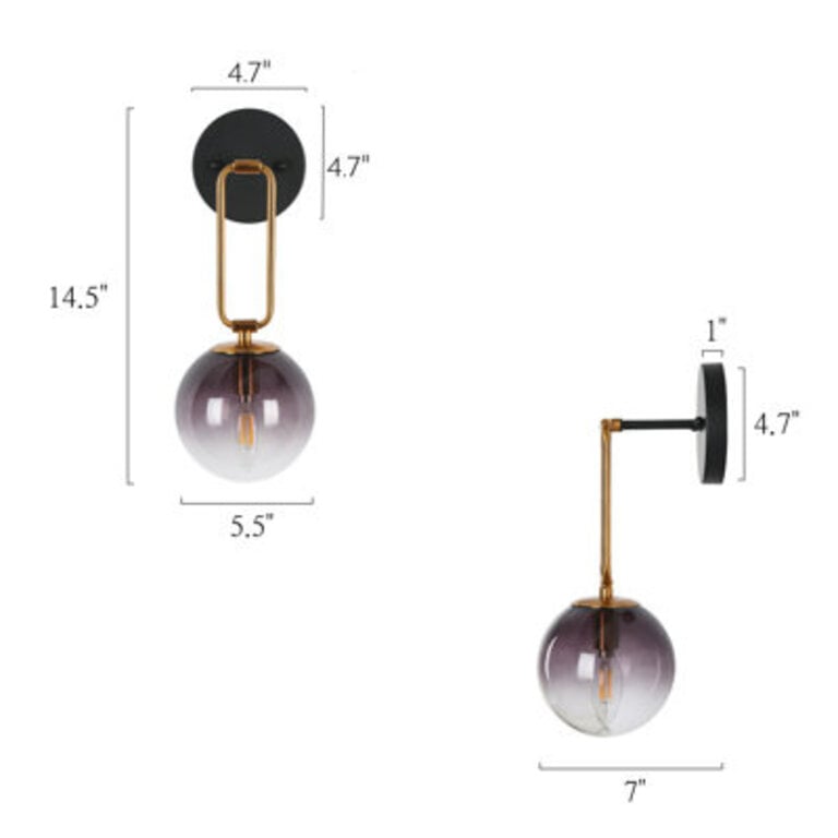 Dimmable Armed Sconce