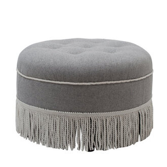 Neptune 24 Wide Tufted Round Cocktail Ottoman