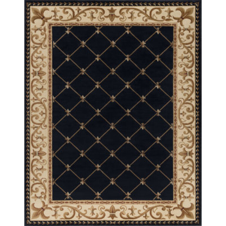 Clarence Oriental Area Rug in BlackGold