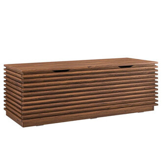 Modway Render 47 Wood Grain Storage Bench