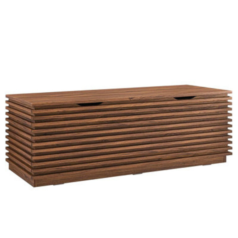Modway Render 47 Wood Grain Storage Bench